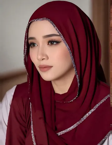 Esarfa SHEIN, visiniu