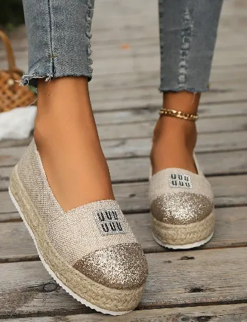 Espadrile SHEIN, crem