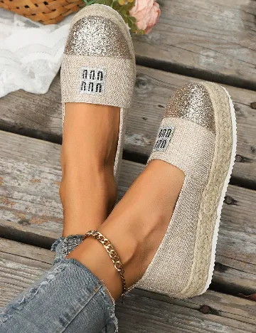 Espadrile SHEIN, crem