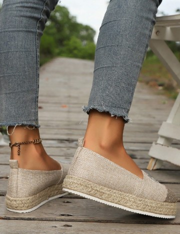 Espadrile SHEIN, crem