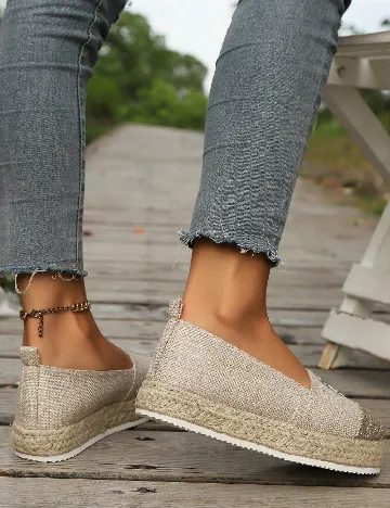 Espadrile SHEIN, crem