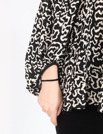 Bluza River Island, negru/crem