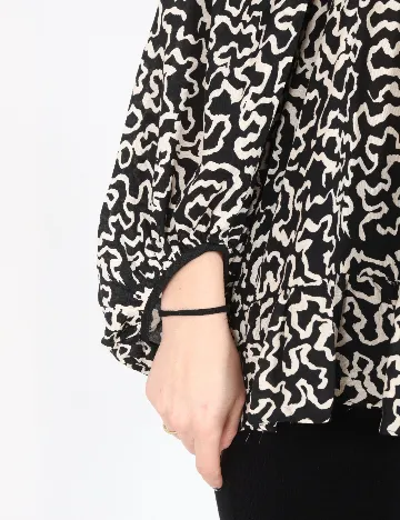 Bluza River Island, negru/crem