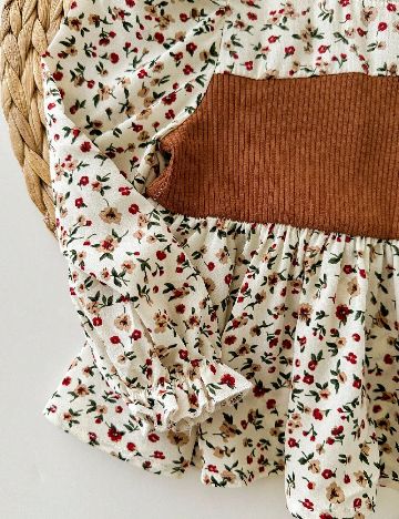 Compleu Shein Kids, crem/maro