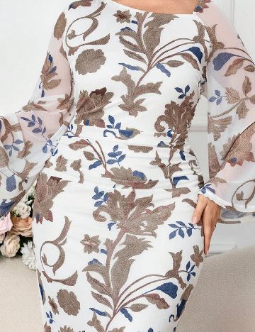 Rochie lunga SHEIN CURVE, mix culori