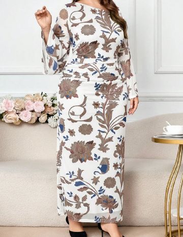 Rochie lunga SHEIN CURVE, mix culori