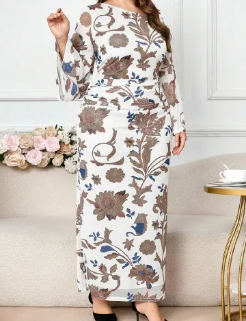 Rochie lunga SHEIN CURVE, mix culori