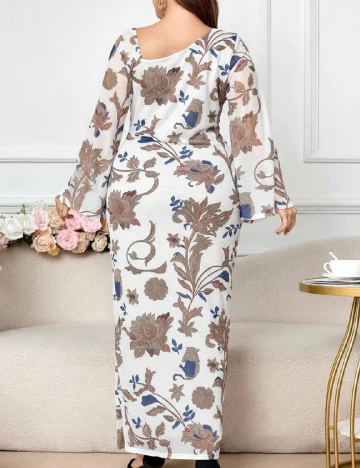 Rochie lunga SHEIN CURVE, mix culori