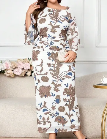 Rochie lunga SHEIN CURVE, mix culori