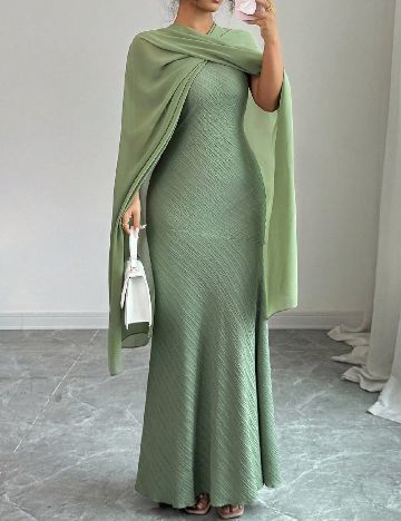 Rochie lunga SHEIN, verde