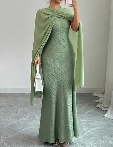 Rochie lunga SHEIN, verde