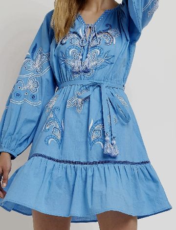 Rochie scurta River Island, albastru