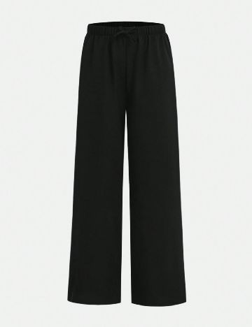 Set pantaloni 2 perechi Shein Kids, negru/animal print