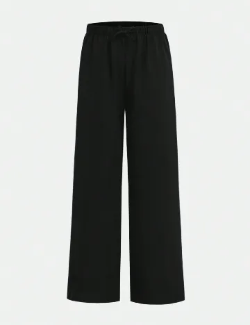 Set pantaloni 2 perechi Shein Kids, negru/animal print