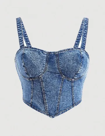 Top SHEIN CURVE, albastru