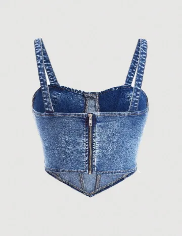 Top SHEIN CURVE, albastru