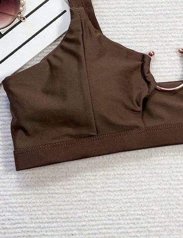 Sutien de baie SHEIN, maro