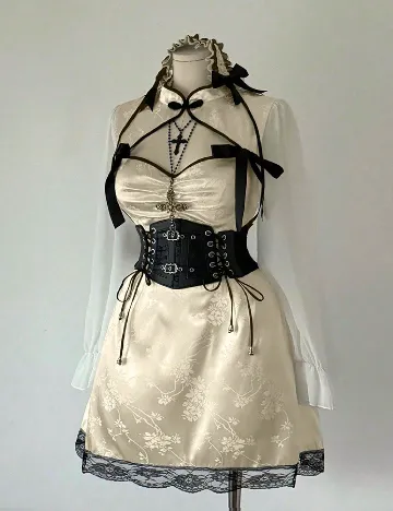 Rochie scurta SHEIN CURVE, crem