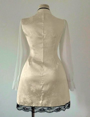 Rochie scurta SHEIN CURVE, crem