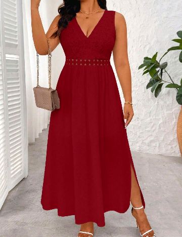 Rochie lunga SHEIN CURVE, rosu