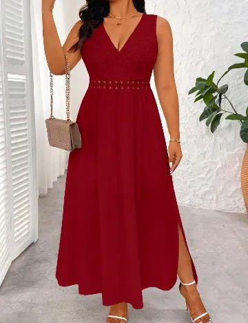 Rochie lunga SHEIN CURVE, rosu