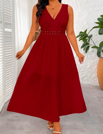 Rochie lunga SHEIN CURVE, rosu