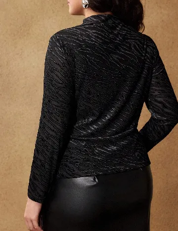 Bluza MOTF Plus Size, negru