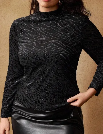 Bluza MOTF Plus Size, negru