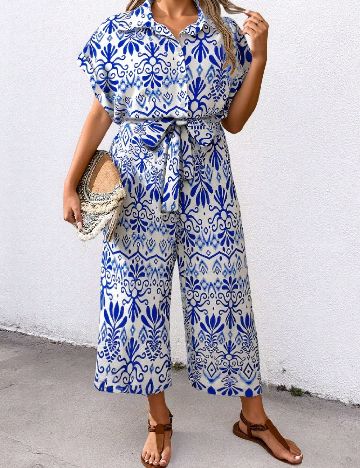 Salopeta SHEIN CURVE, albastru