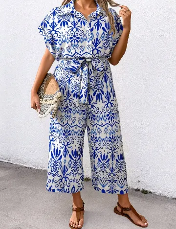 Salopeta SHEIN CURVE, albastru