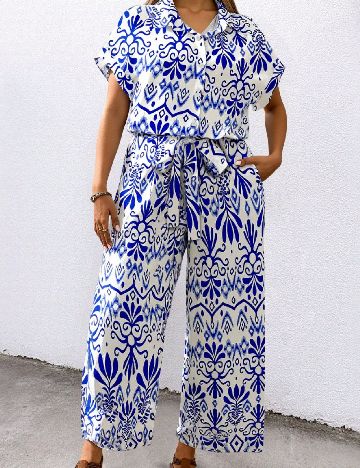 Salopeta SHEIN CURVE, albastru