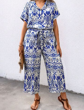 Salopeta SHEIN CURVE, albastru