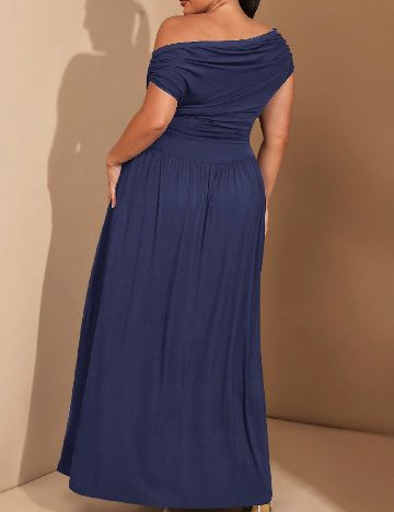 Rochie lunga SHEIN CURVE, bleumarin