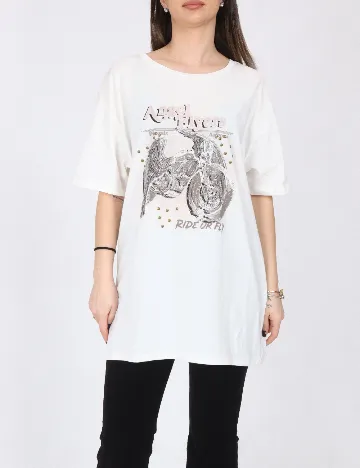 Tricou Oversize River Island, alb
