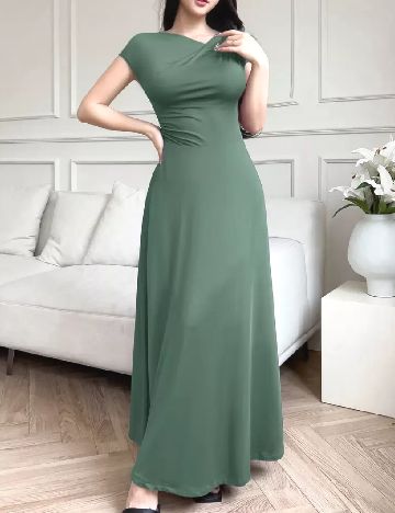 Rochie lunga SBetro, verde