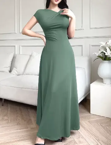 Rochie lunga SBetro, verde