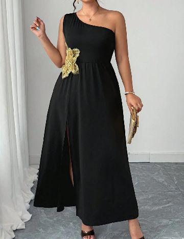 Rochie lunga SHEIN CURVE, negru