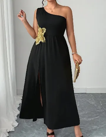 Rochie lunga SHEIN CURVE, negru