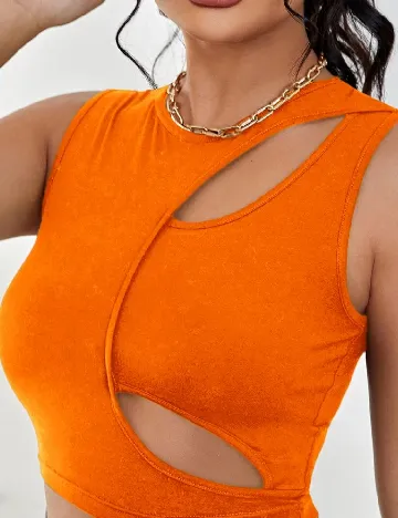 Top SHEIN, portocaliu