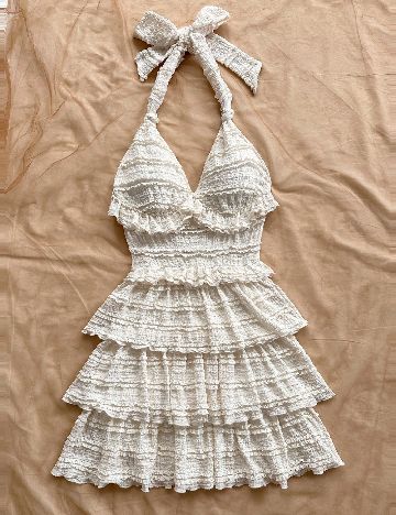 Rochie scurta SHEIN, ecru