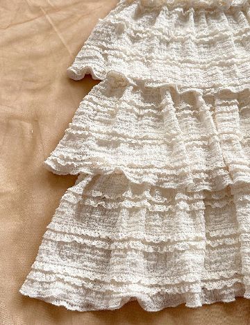 Rochie scurta SHEIN, ecru