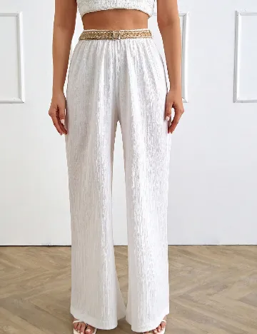 Pantaloni SHEIN, alb