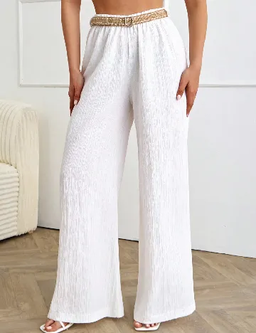 Pantaloni SHEIN, alb