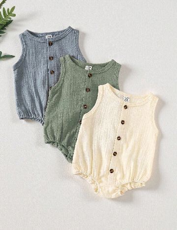 Set body 3 bucati Shein Kids, mix culori