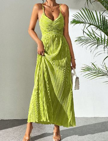 Rochie lunga SHEIN, verde