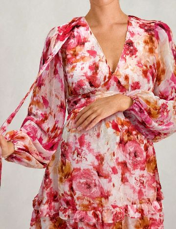 Rochie medie SHEIN Maternity, floral print