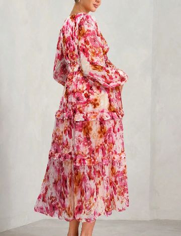 Rochie medie SHEIN Maternity, floral print