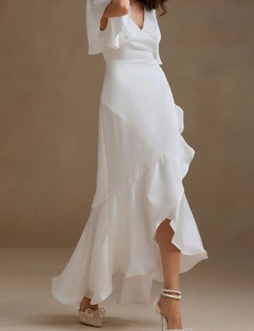 Rochie lunga Anewsta, alb