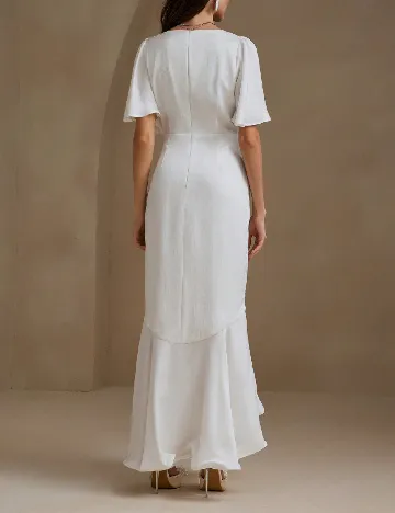 Rochie lunga Anewsta, alb