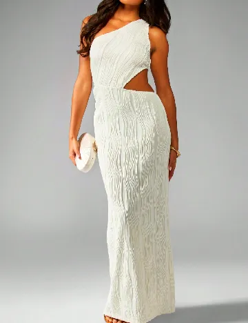 Rochie lunga Missguided, ecru